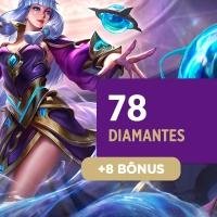 Mobile Legends - 78 Diamantes + 8 Bônus