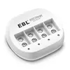 Carregador Bateria 9v Ebl Li-ion 4 Slots Ln-6414 Rápido