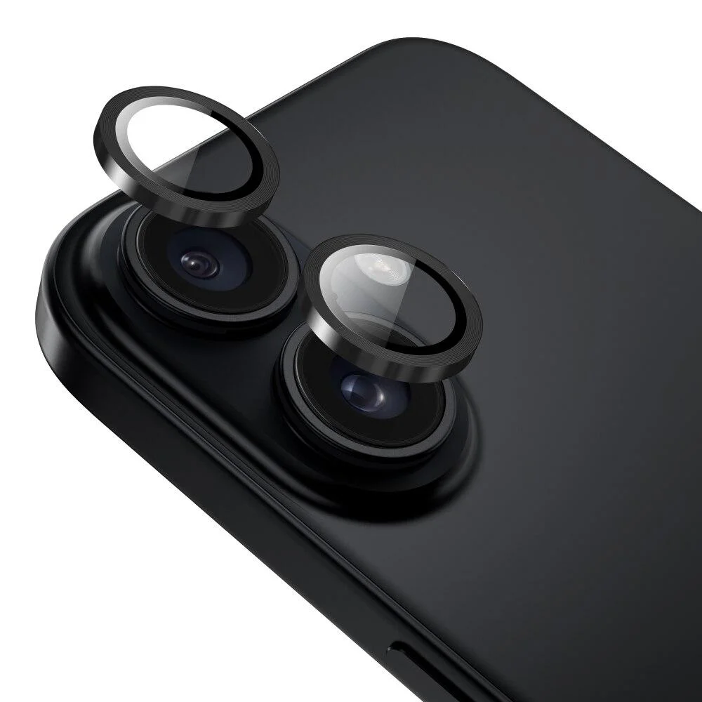 Película Para Câmera Iphone 16 / 16 Plus, Iplace, Aro Preto