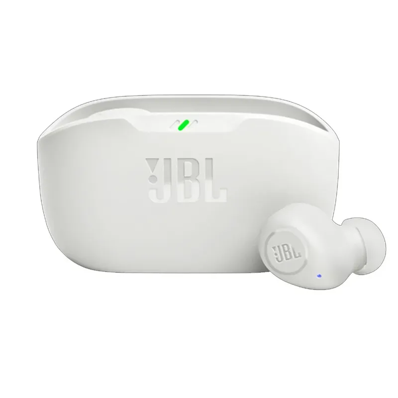 Fone De Ouvido Bluetooth, Wave Buds Tws Jbl Escolha Sua Cor - White/branco.