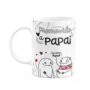 Caneca Divertida Flork - Promovido A Papai - 325ml