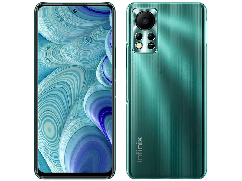 Smartphone Infinix Hot 11s, 128GB, 6GB RAM, Câmera Tripla 50MP, Tela 6.78 FHD 90hz, Dual Chip, Verde