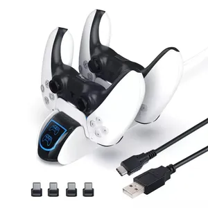Carregador Duplo Com Led, Controle Sem Fio, Ps5 - Playstation 5