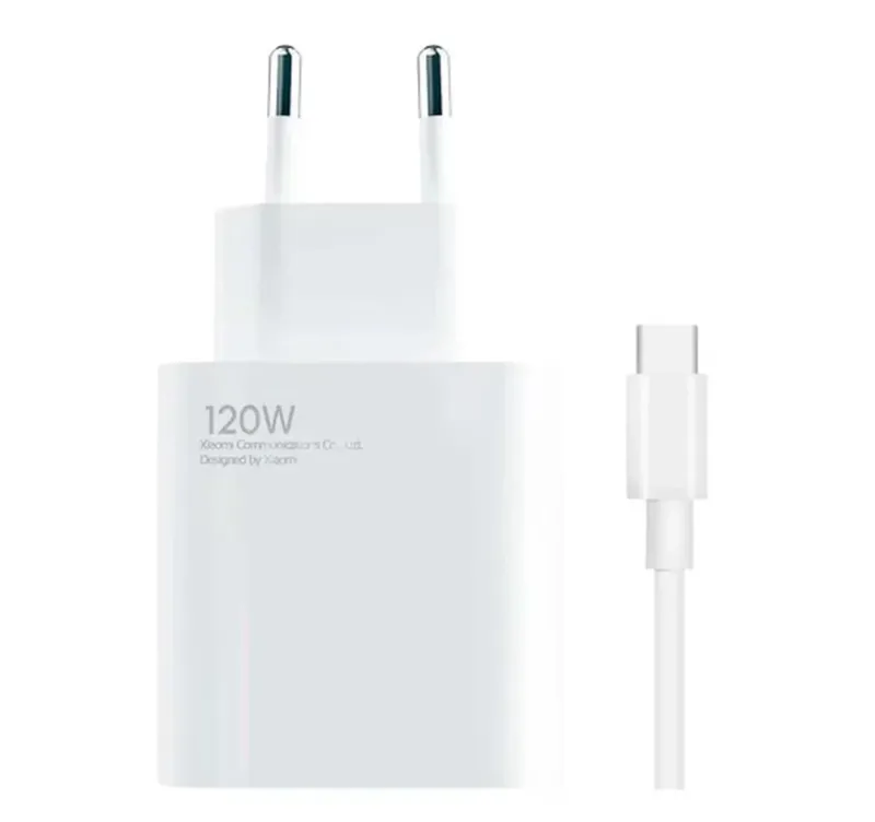 Carregador De Celular Compativel Xiaomi Turbo 120w Fast Charging Type-c Branco Carga Rapida