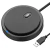 Microfone de Mesa Condensador Omnidirecional USB com Botão Mudo – Ideal para Home Office