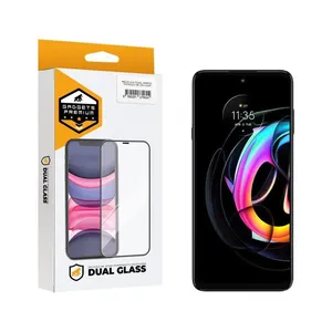 Película Gshield Dual Glass Para Motorola Moto Edge 20 Pro, Preto