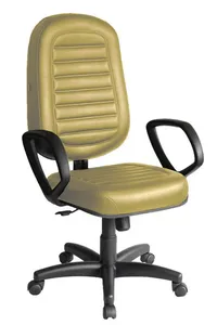 Cadeira Office Design Office Presidente, Para Escritório, Linha Confort, Amarelo