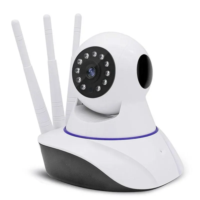 Câmera Ip 3 Antenas Wireless Hd Segurança Noturna