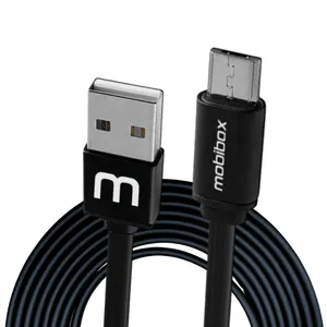 Cabo carregador Micro Usb com entrada USB - 2 metros - Reforçado e flexível - Ultra rápido - Original 1 ano de garantia