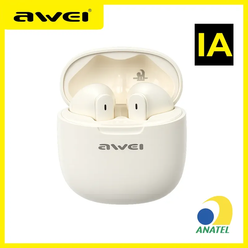 Fone Ouvido Bluetooth T68 Tradutor simultânea IA +de 50 idiomas Reduçao Ruido Assistente De Reunião