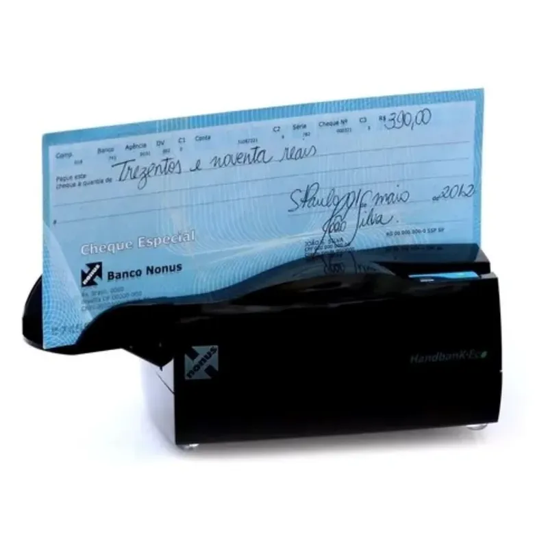 Leitor De Cheque Cmc7 Handbank Eco-20 Cor Preto 110/220 Nonus
