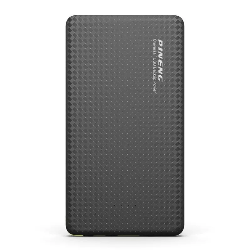 Carregador Portátil, Power Bank, Pineng, 5000mah Slim, Preto