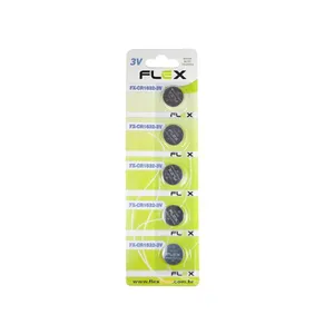 Bateria Botão Flex, Lithium, 3v, Cartela Com 5 Unidades - Fx-cr1632