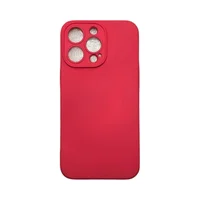 Capa Iphone 13 Pro Silicone Aveludada Protege Câmera Colorida Capinha Anti Impacto Cor:bordo