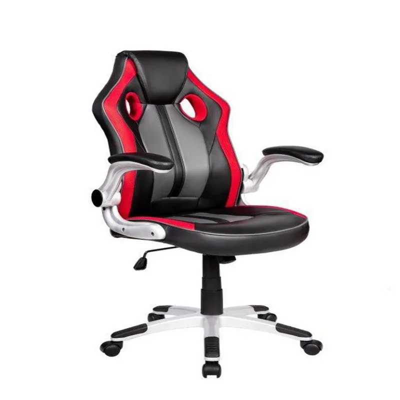 Cadeira Presidente Gamer Em Couro Pu Preta Com Cinza Pelegrin Pel-3002