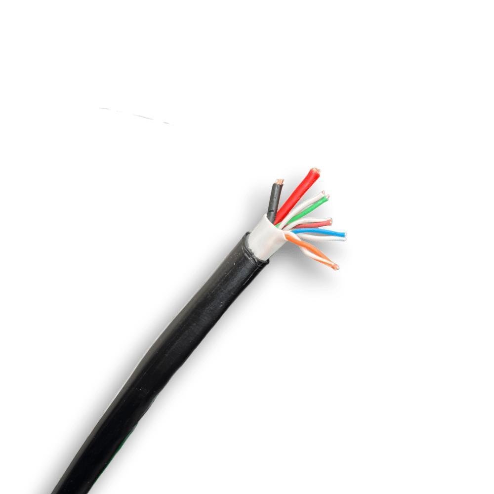 Cabo Cftv Multicameras 2x1mm 4p Dupla Capa Bobina 300m