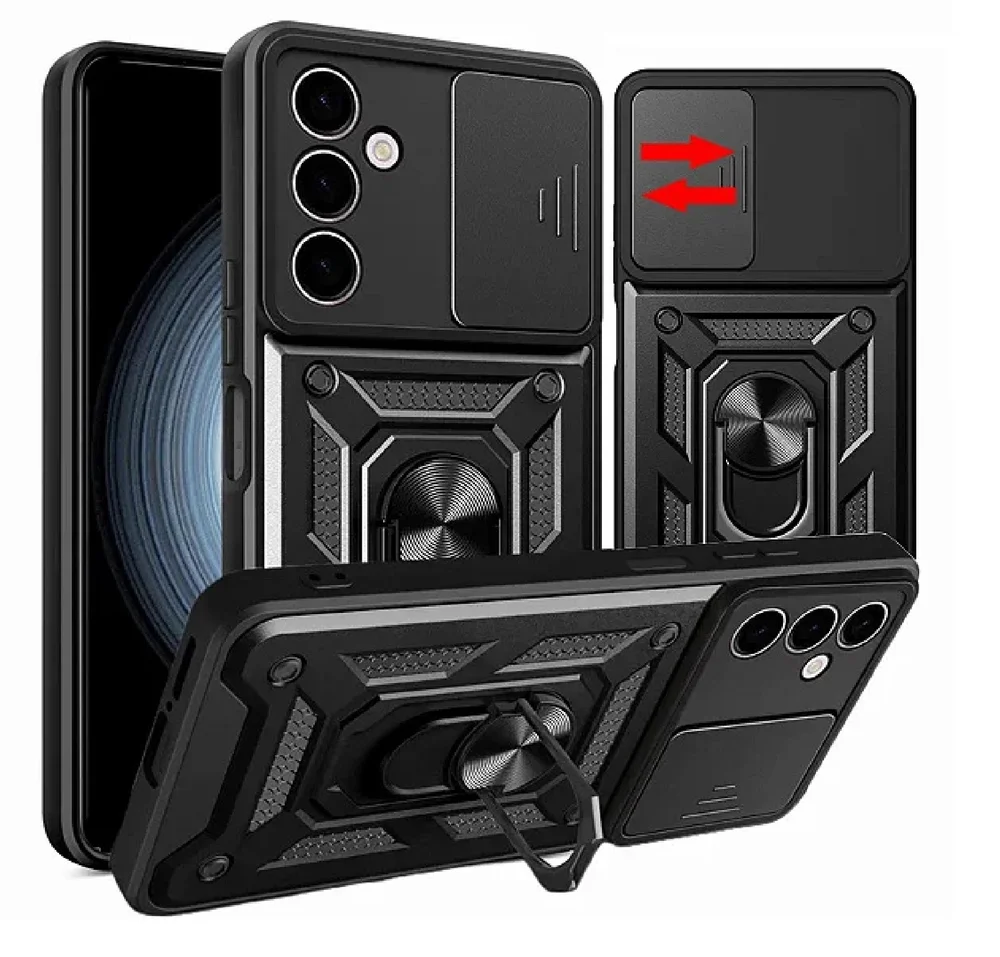 Capa Capinha Armadura P/ Samsung Galaxy A24 A25 Proteção Para Camera Suporte Anel 360