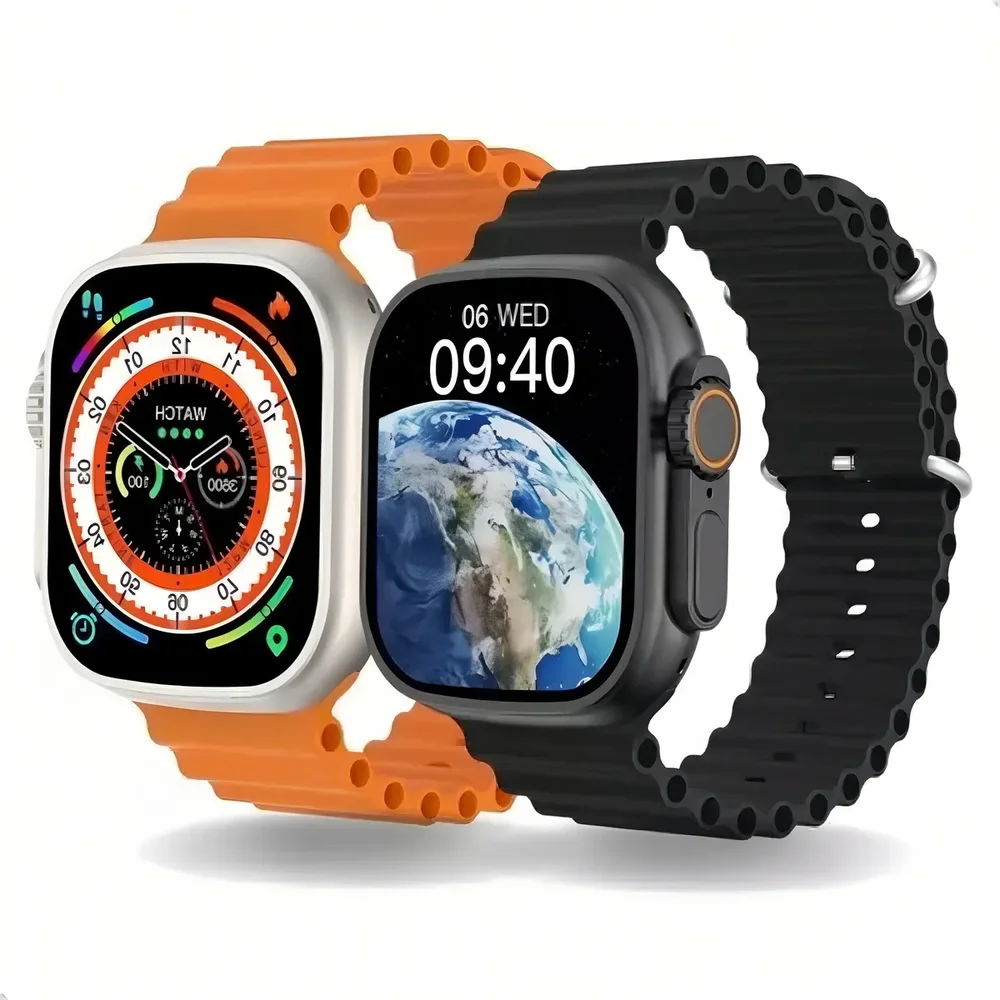 Smartwatch Ultra3 49mm Whats Gps Nfc Assistente Voz 2 Pulseiras
