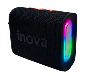 Caixa De Som Bluetooth LED Inova Rad-12419 Preto