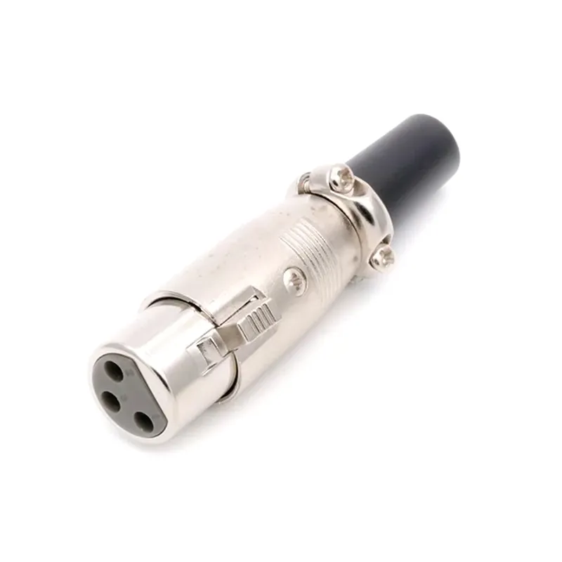 Conector Xlr Cannon Fêmea C/ Prensa Cabo Prof 5pçs