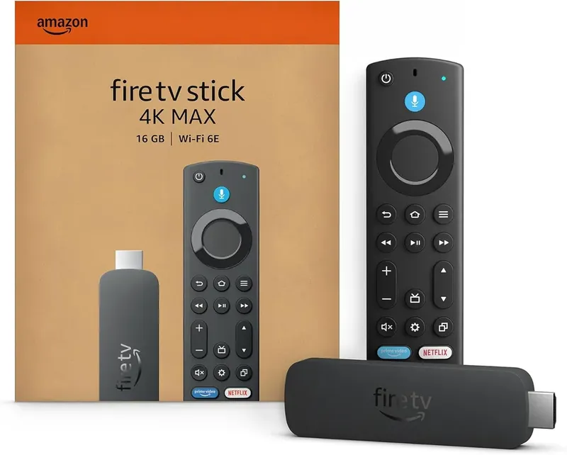 Amazon Fire Tv Stick 4k Max (2ª Geração) Controle De Voz Alexa Ultra Hd Wi-fi 6e - Quad-core 2.0 Ghz, 2gb De Ram E 16gb Armazenamento