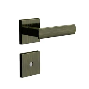 Fechadura Design Tetra Chave Roseta Quadrada 55mm Antique 841t81706at 3f
