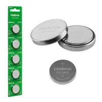 Kit 5 Pilhas Intelbras, Bateria - Cr2450 3v