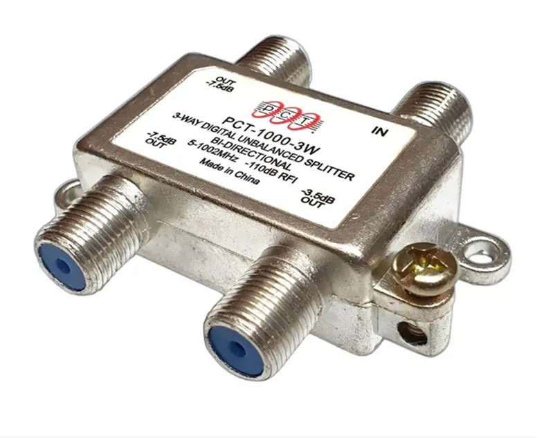 Divisor De Antena 1x3 Blindado 1 Gb 5-1002mhz 3wb Kit 5 Pçs