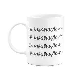 Caneca Motivação - Inspiração - 325ml - Branca