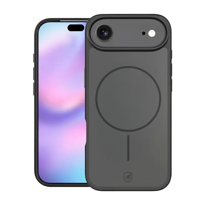 Capa Case Capinha Para Iphone 17 Air - Magsafe Wave Fumê - Preta - Gshield