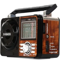 Rádio A Pilha E Tomada Am Fm Sw Pendrive Com Sd Radinho Usb - ATURN SHOP