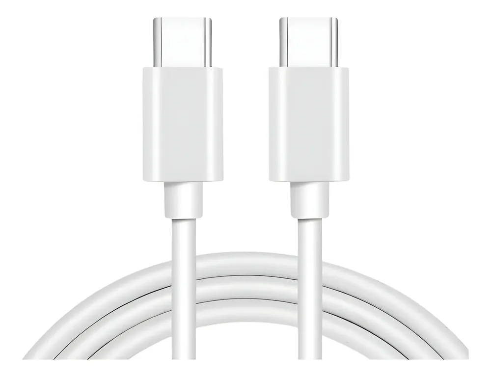 Cabo Tipo-c Usb-c 60w Turbo Para Iphone 15 16 Pro Max Plus Branco