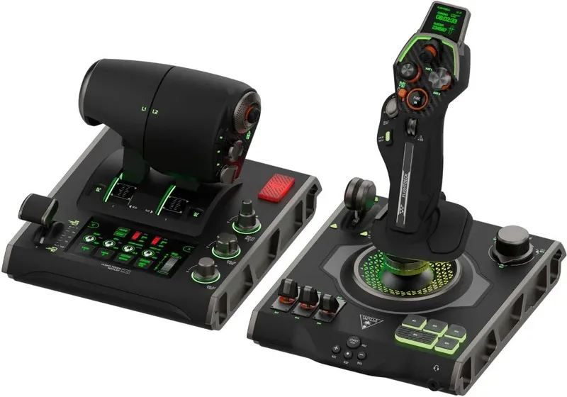 Turtle Beach Sistema De Simulação E Acelerador Universal Hotas Joystick PCs WINDOWS 10 E 11 - Black-tbs-0724-05