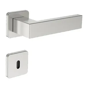 Fechadura Bali Interna Roseta Quadrada Inox Escovado 55mm Soprano