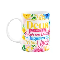 Caneca Floral Mães - Por Isso Deus Criou Você!