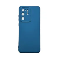 Capa Samsung S20 Ultra Silicone Aveludada Protege Câmera Colorida Capinha Anti Impacto S20 Ultra:azul Escuro