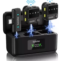 Microfone Sem Fio Duplo Lapela Celular Para Tipo-c Android,iphone,microfones Lapela Sem Fio Profissional,mini Microfone Portátil,duplo Anti Ruído,entr