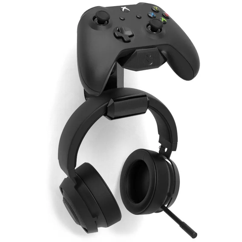 Suporte De Parede Sculpy Printing Lifestyle VN, Para controle Playstation E Headphone, Preto