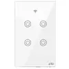 Interruptor Touch Aitek Wi-Fi Inteligente, 4 Botões, Alexa Google