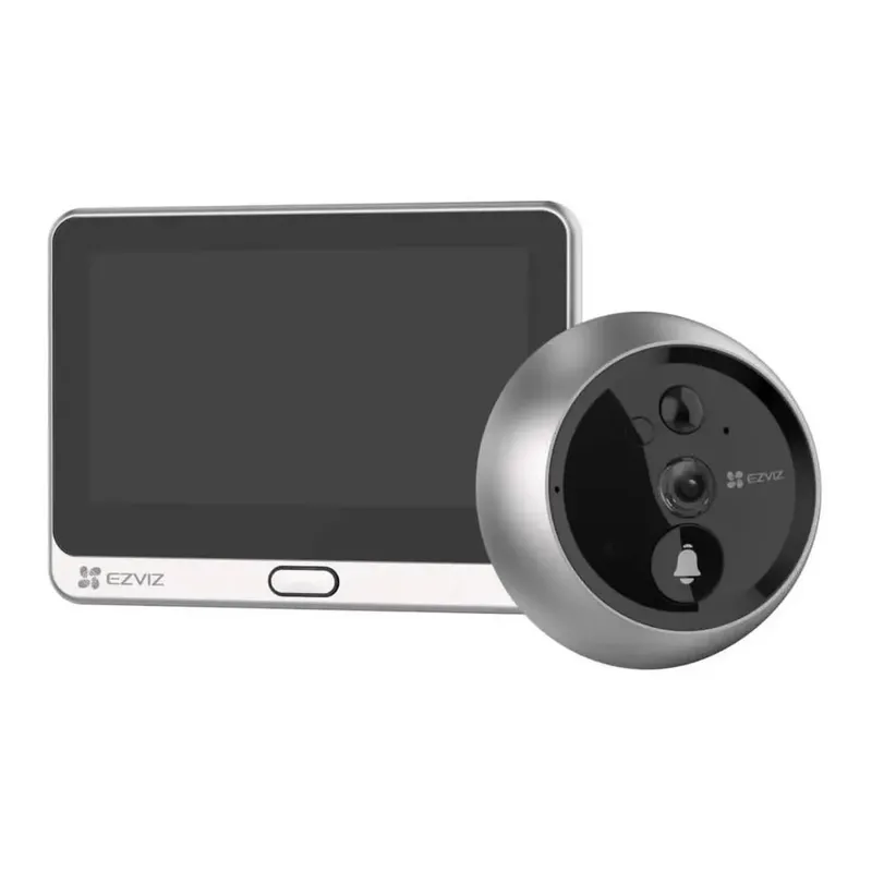 Kit Vídeo Porteiro Wi-fi Ezviz, 1080p 2Mp Com Visão Noturna - Dp2c