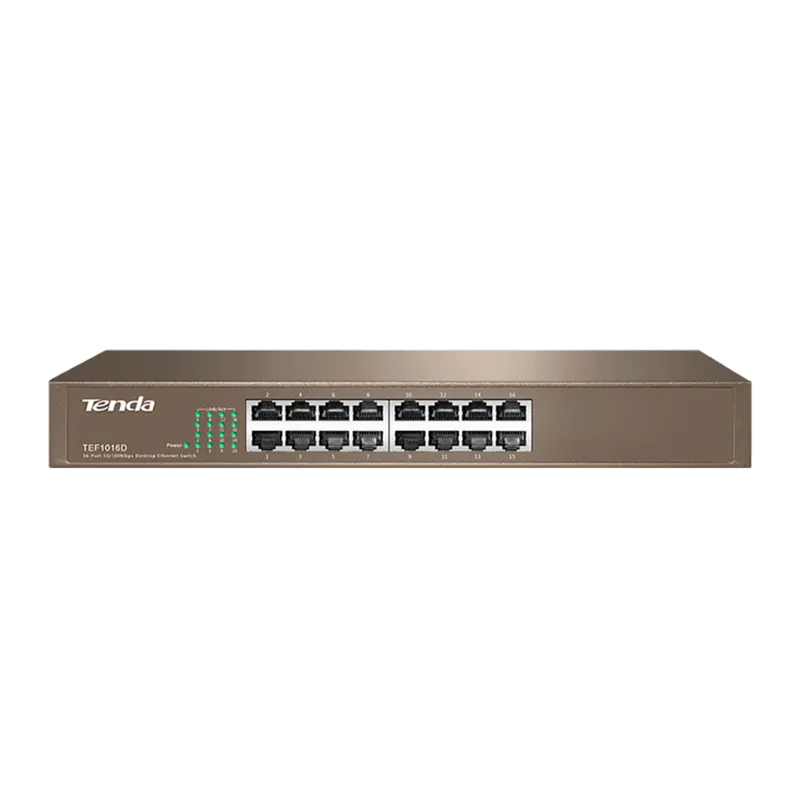 Switch 16 Portas Fast Ethernet 10/100 Modelo Tef1016d Tenda