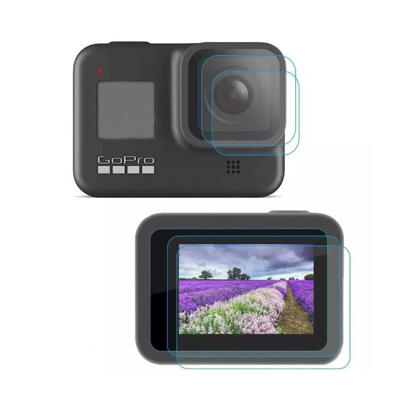 Kit Películas Para Gopro Hero 8 Black Vidro Temperado - Telesin 2 Unidades