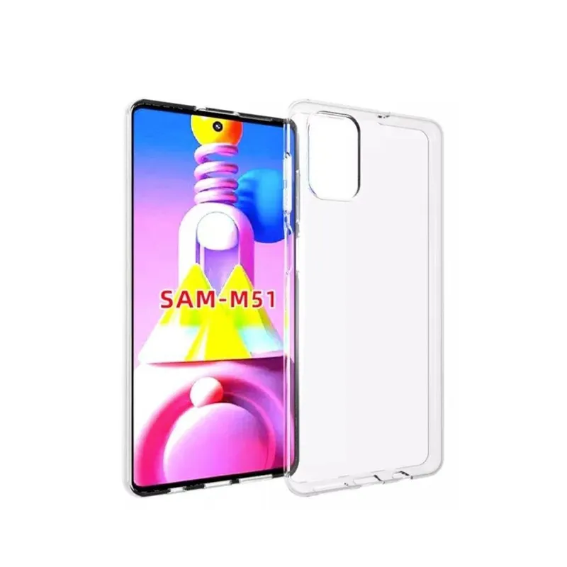 Capa Capinha Sem Bordas Anti Impacto Tpu Ultra Fina Para Samsung M51