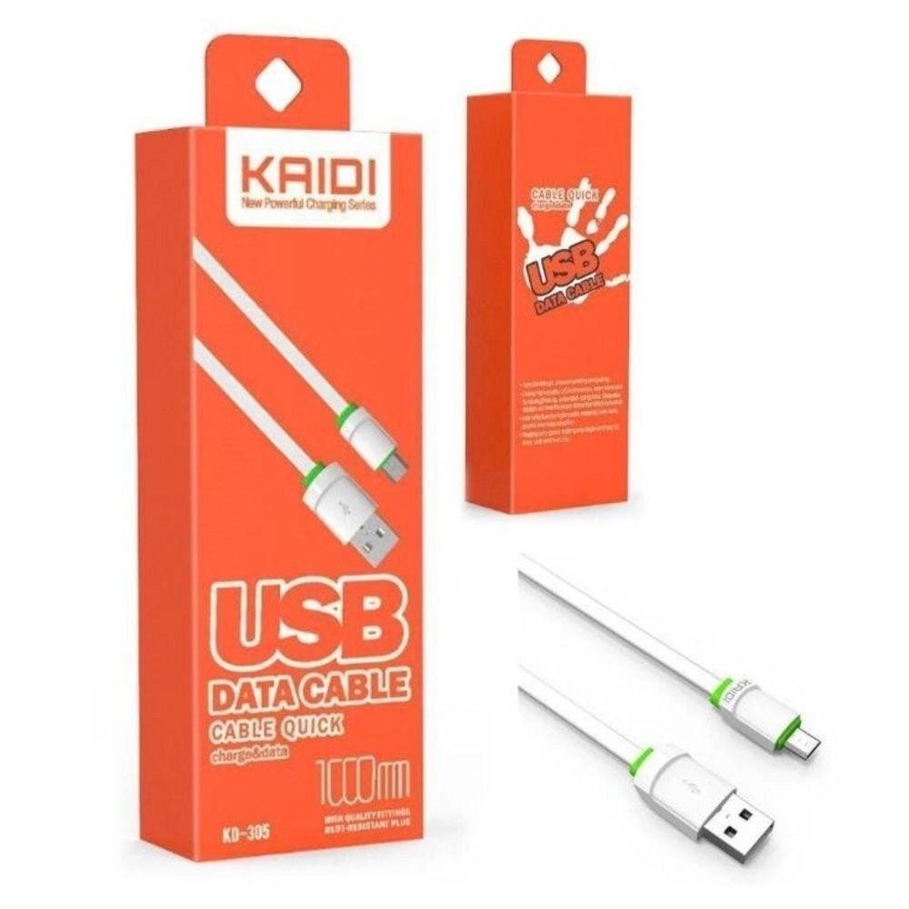 Cabo Micro Usb Kaidi Alta Resist.carreg.ráp.e Dados 1m Kd305.