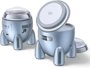 Ugreen Carregador Sem Fio Magnético Indução Qi2 25w (2 Em 1) Compatível Magsafe Iphone 17 Air Plus Pro Max 16 15 14 13 12 Airpods Pro,