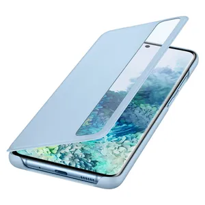 Capa Protetora Samsung Galaxy S20 Plus Cor Azul Clear View - Sm-g985