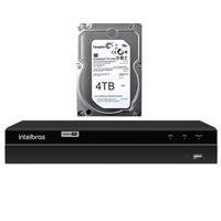 Kit Intelbras, Dvr Mhdx 1216-c, 16 Canais, Multi HD + HD 4TB