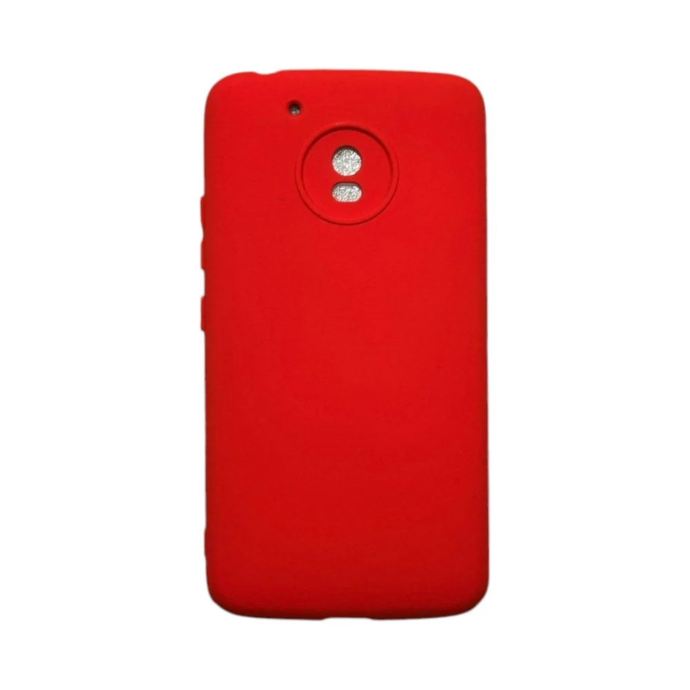 Capa Moto One Silicone Aveludada Protege Câmera Colorida Capinha Anti Impacto Moto One:vermelho