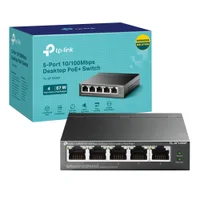 Switch 5 Portas 10/100 Gigabit 4 Portas Poe + Tl-sf1005p Tp-link
