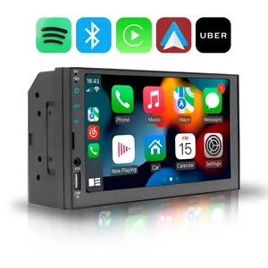 Central Multimídia 7 Polegadas Mp5 Automotivo Com Apple Carplay E Android Auto Entrada Usb Frontal Bluetooth H-tech